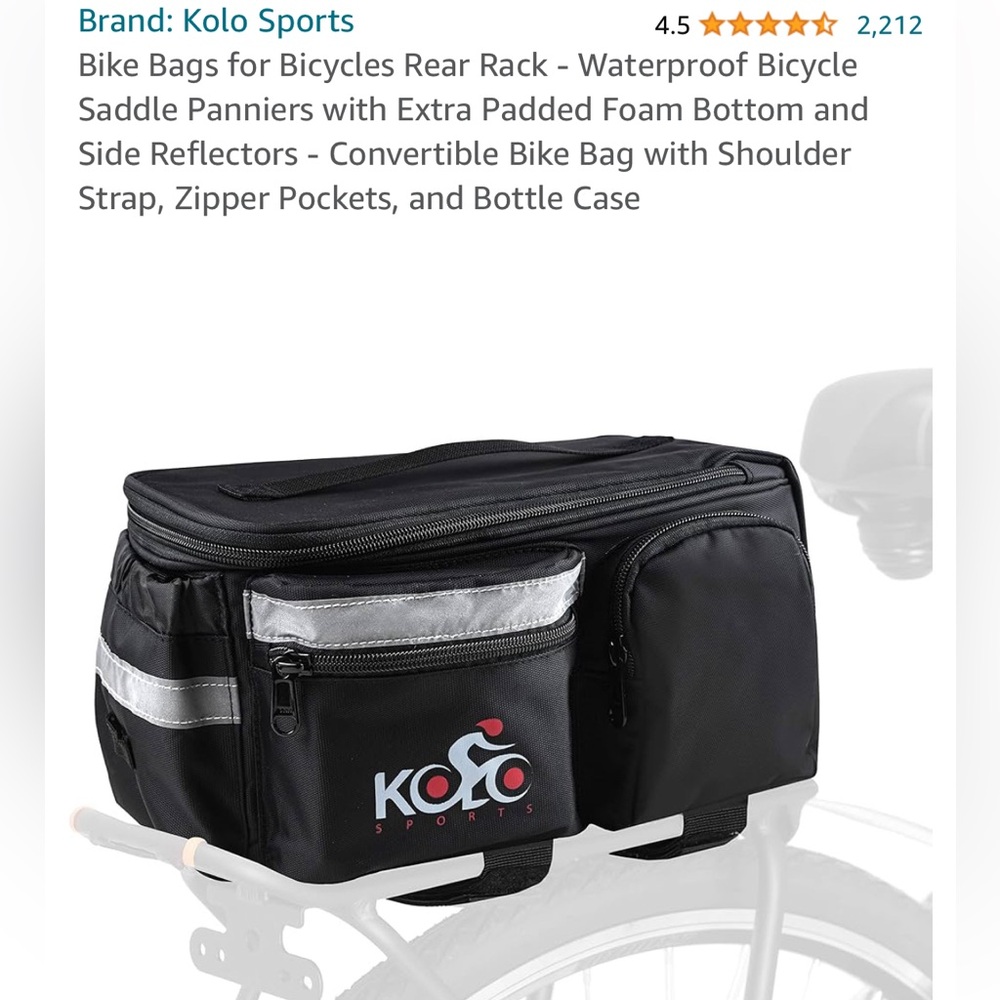 Bike Bags for Bicycles Rear Rack - Waterproof Bicycle Saddle Panniers